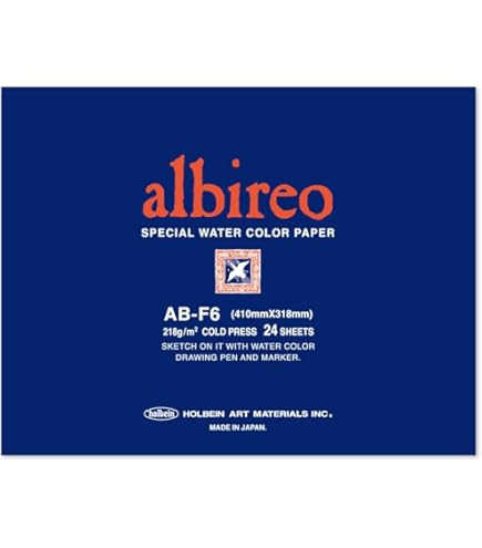 Amazon.co.jp: ホルベイン ウォーターフォード水彩紙 EHB-F8 ホワイト